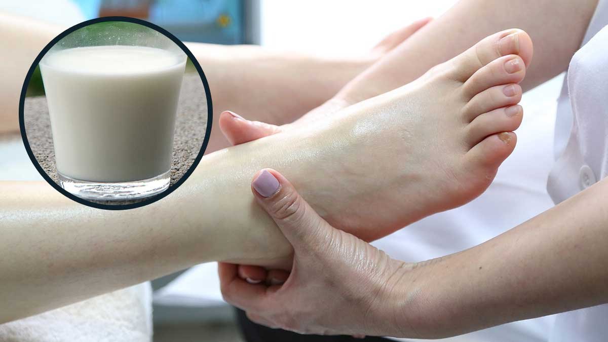 Benefits Of Foot Massage With Raw Milk before going to bed at night