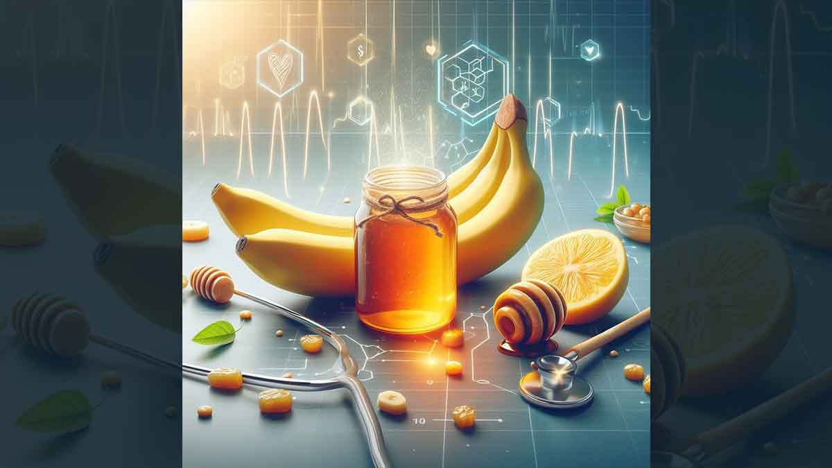 What are the health benefits of eating banana and honey
