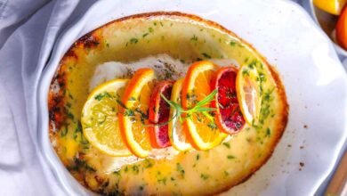 Citrus Roasted Cod with Honey-Tarragon Brown Butter