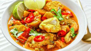 Catfish Fillets Coconut Fish Curry
