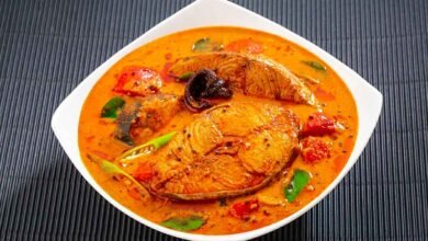 Tangy Tomato Salmon Fish Curry