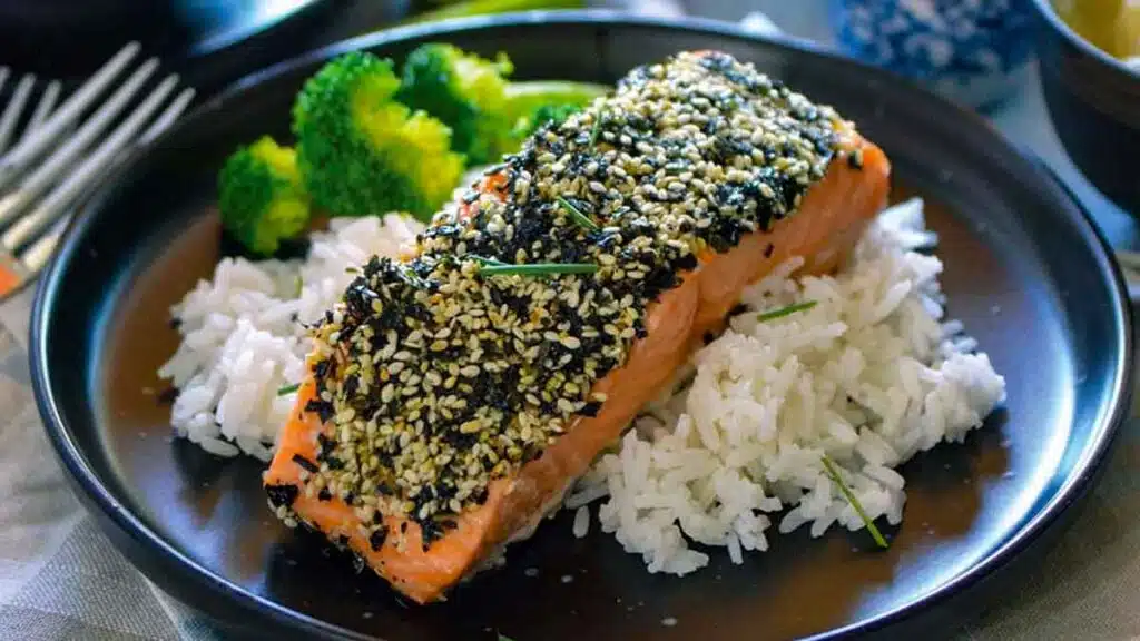 Roasted Furikake Salmon