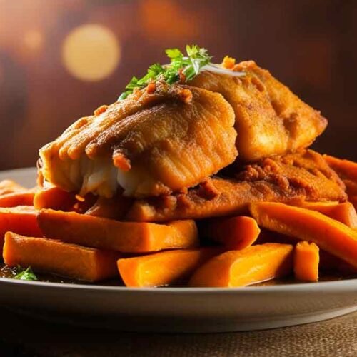 Cajun Catfish And Sweet Potato Fries