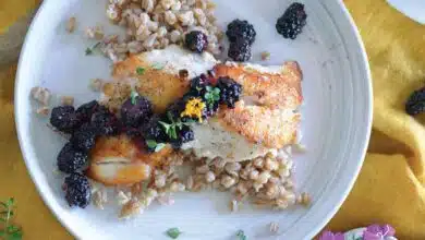 Pan-Cooked Fish with Summer Blackberry Orange Relish