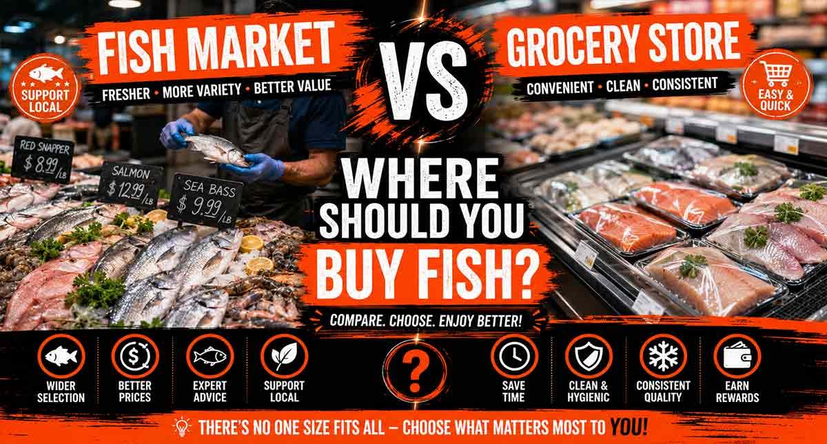 Fish Market vs Grocery Store