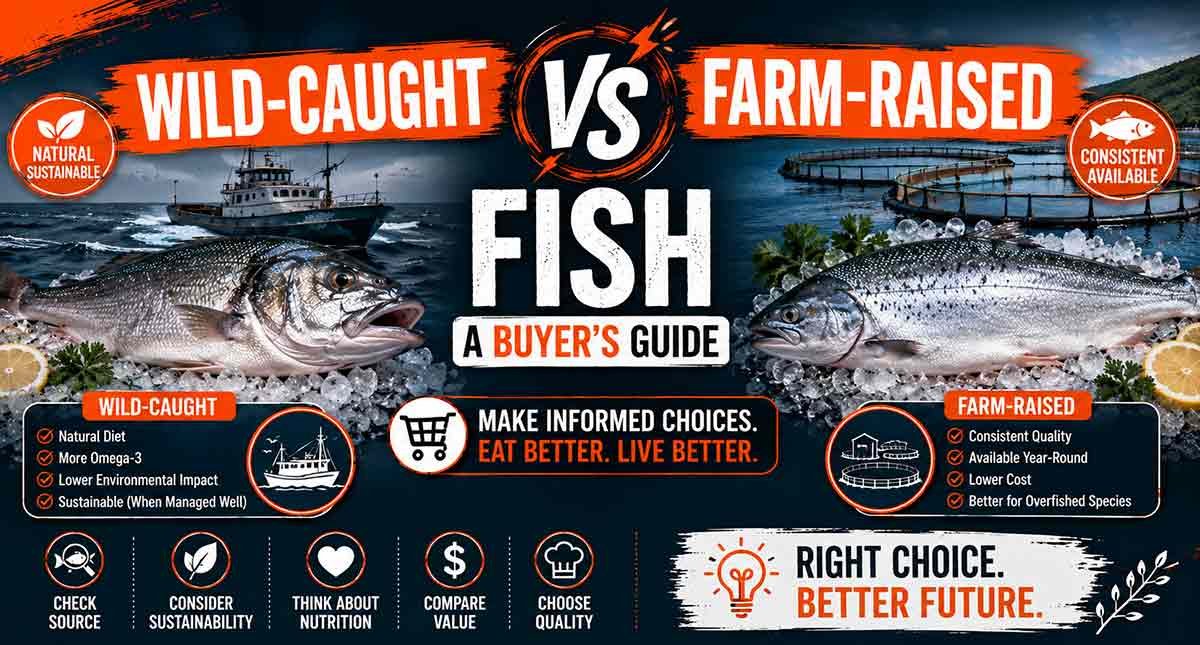 wild caught vs farm raised fish