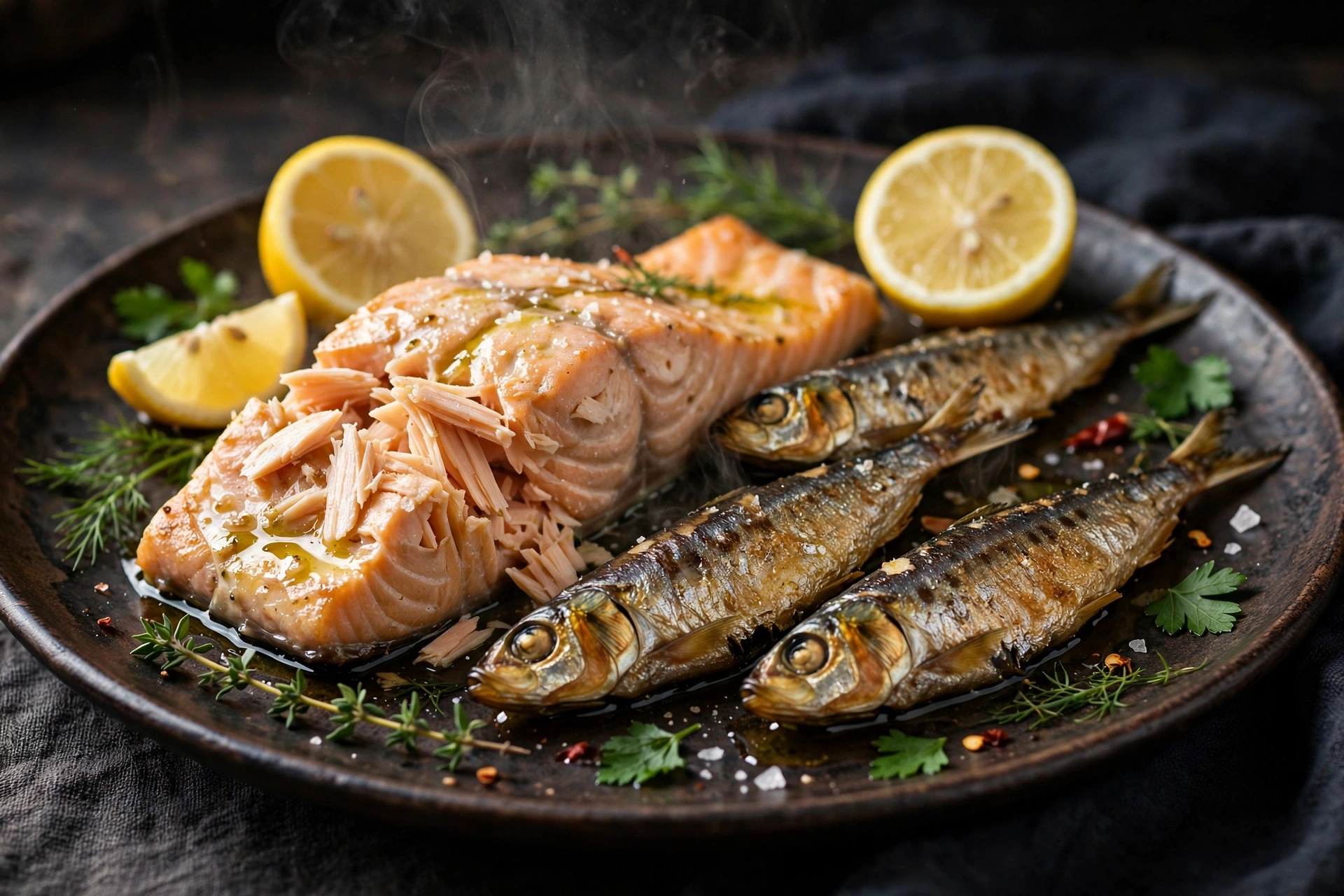 Omega-3 rich oily fish