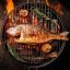 BBQ Barbecue dry heat cooking method for fish